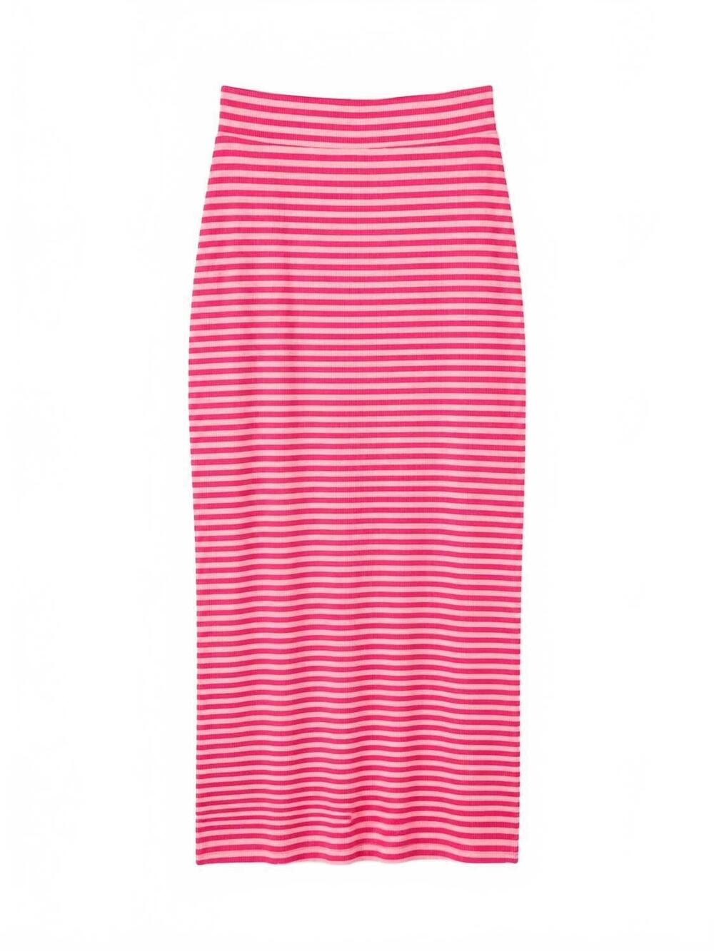 NEW ICHI women's mikey midi skirt in pink